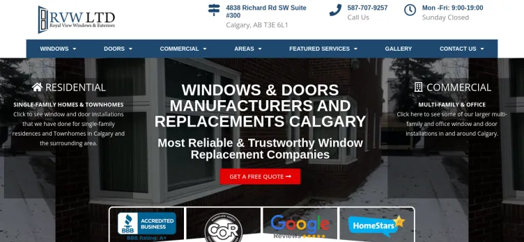 Screenshot Royal View Windows, Doors & Exteriors