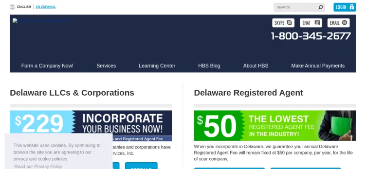 Screenshot Harvard Business Services