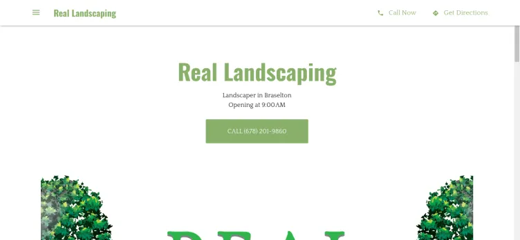 Screenshot Real Landscaping