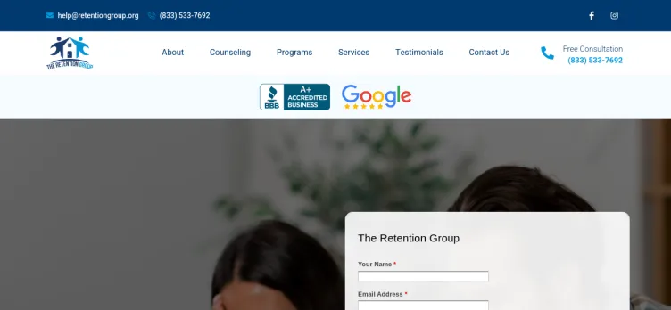 Screenshot The Retention Group