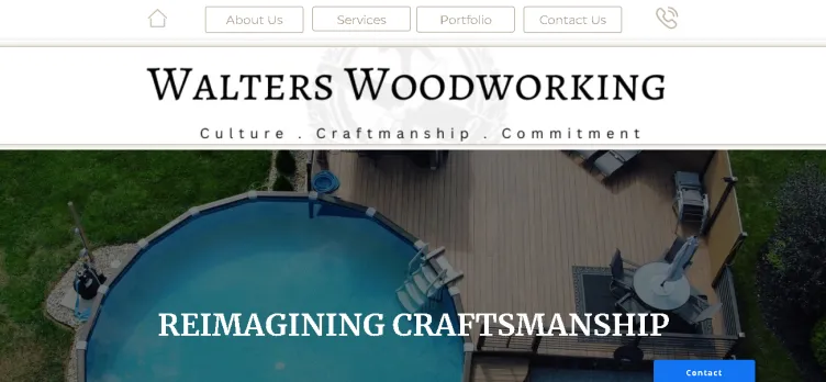 Screenshot Walters Woodworking & Construction