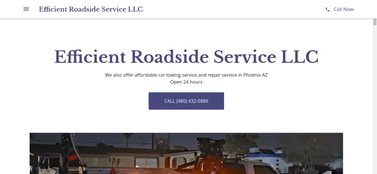 Screenshot Efficient Roadside Service