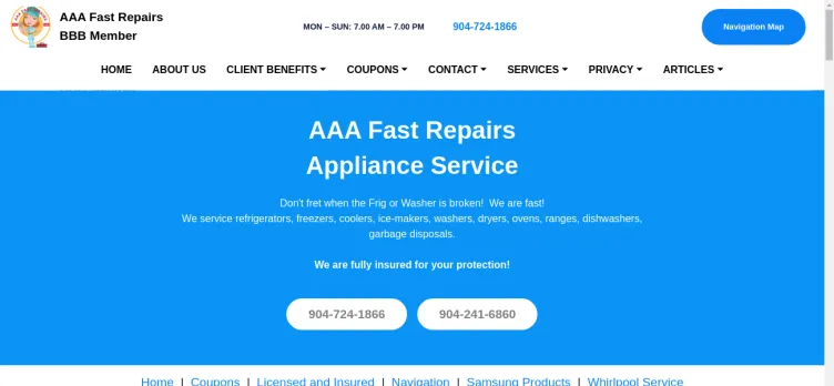 Screenshot AAA Fast Repairs