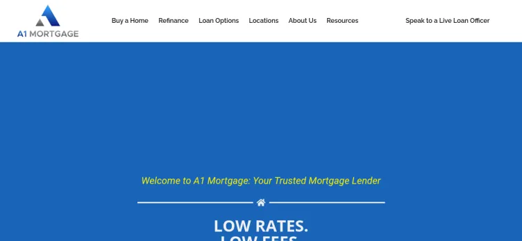 Screenshot A1 Mortgage Group