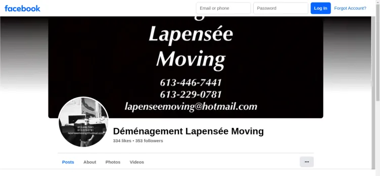Screenshot Demenagement Lapensee Moving