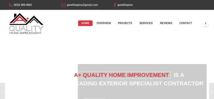 Screenshot A+ Quality Home Improvement