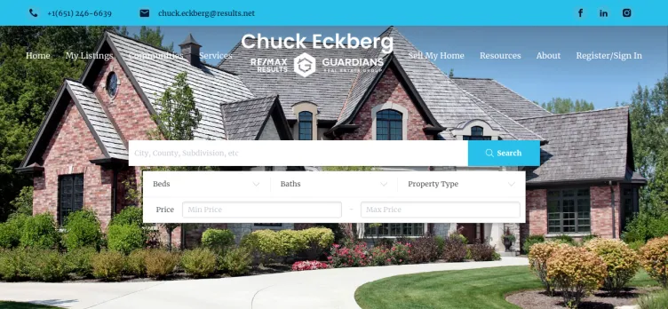 Screenshot Chuck Eckberg-RE/MAX Results