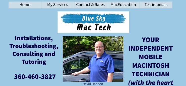 Screenshot Blue Sky Mac Tech