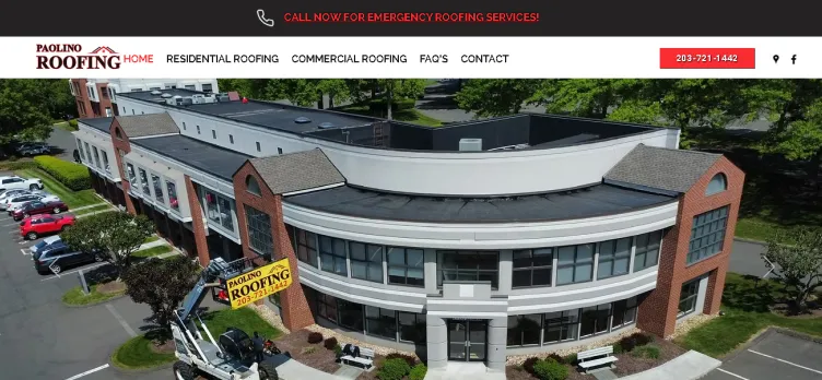 Screenshot Paolino Roofing