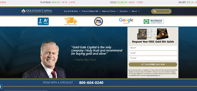 Screenshot Gold Gate Capital