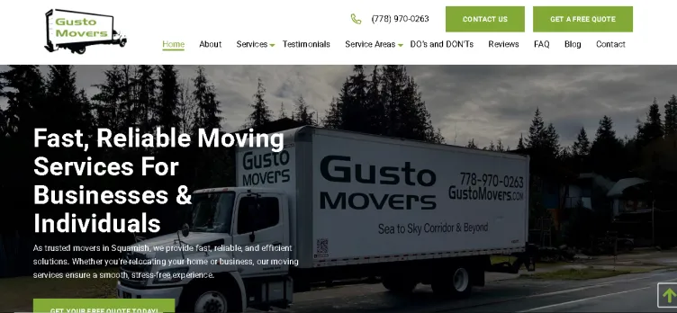 Screenshot Gusto Movers