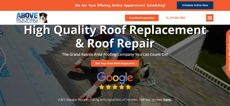 Screenshot Above Roofing