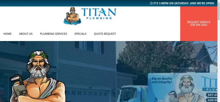 Screenshot Titan Plumbing & Drain Services