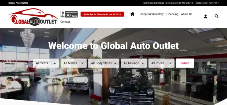 Screenshot Global Auto Outlet