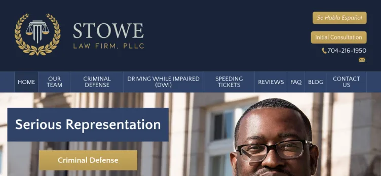 Screenshot Stowe Law Firm