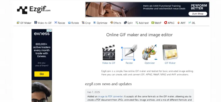 Screenshot Ezgif