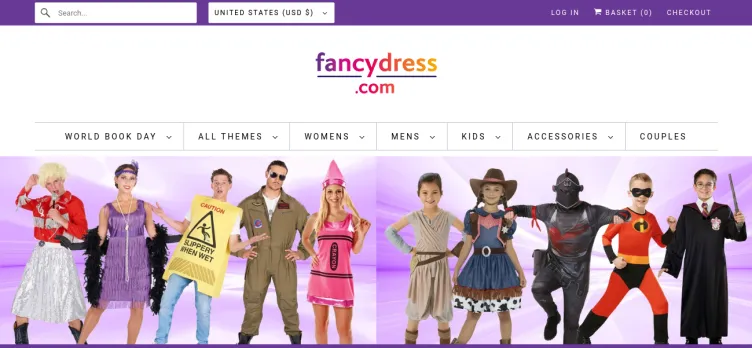 Screenshot Fancydress.com