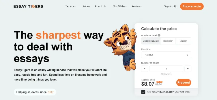 Screenshot Essay Tigers