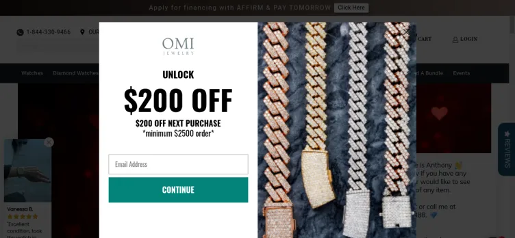 Screenshot Omi Jewelry