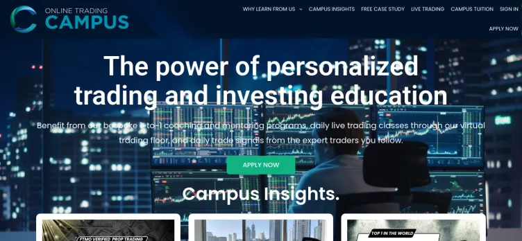 Screenshot Online Trading Campus