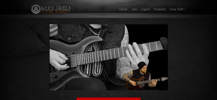 Screenshot Andy James Guitar Academy