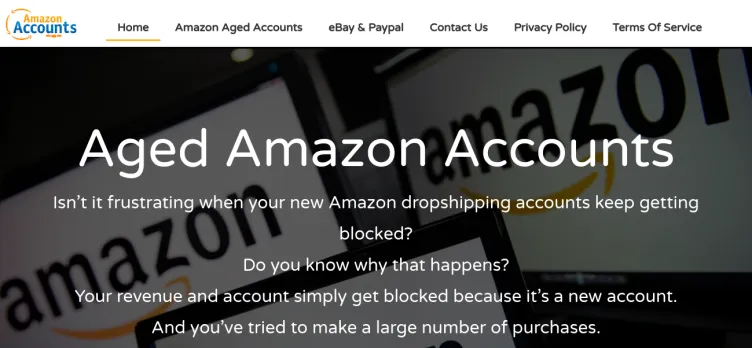 Screenshot Amazon Accounts