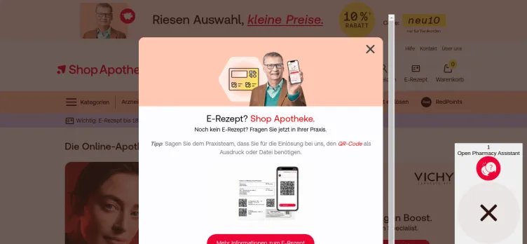 Screenshot Shop-Apotheke