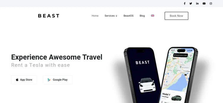 Screenshot Beast Tesla Rent