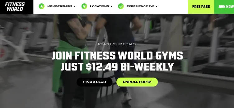 Screenshot Fitness World