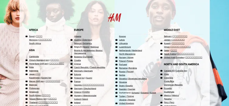 Screenshot H&M