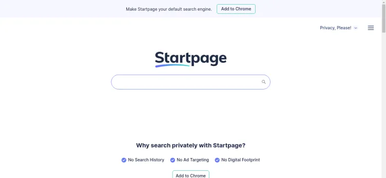 Screenshot Startpage