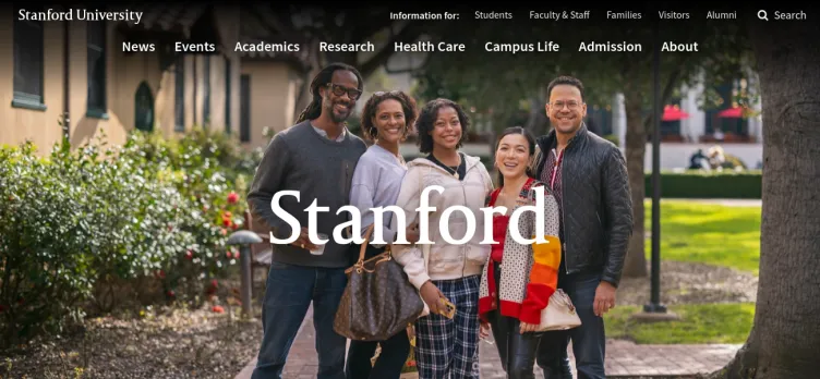 Screenshot Stanford University