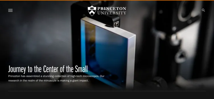 Screenshot Princeton University