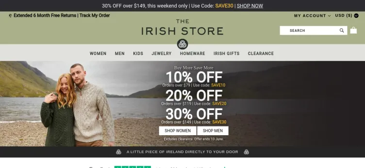 Screenshot The Irish Store