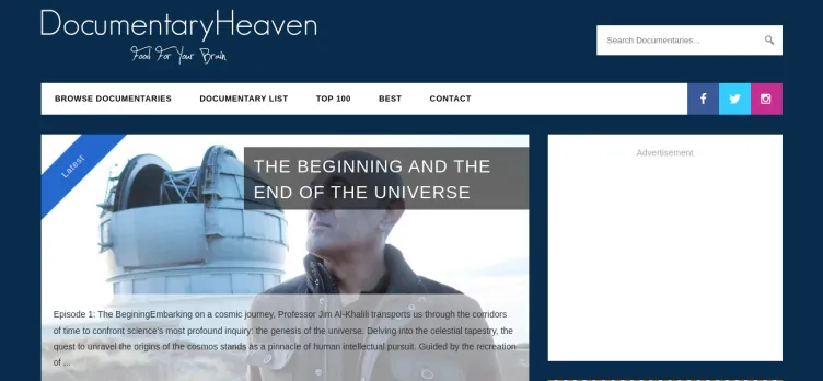 Screenshot Documentary Heaven