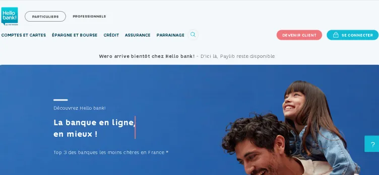 Screenshot Hello bank! France