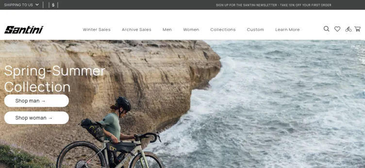 Screenshot Santini Cycling Wear