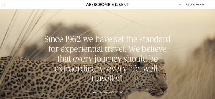 Screenshot Abercrombie & Kent