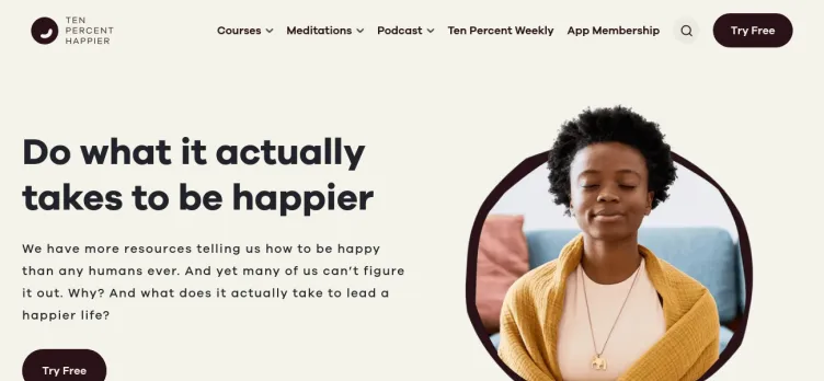 Screenshot Ten Percent Happier