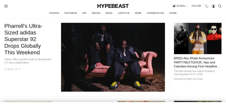 Screenshot Hypebeast