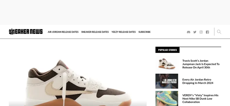 Screenshot Sneaker News