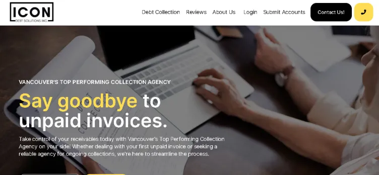 Screenshot ICON Debt Solutions