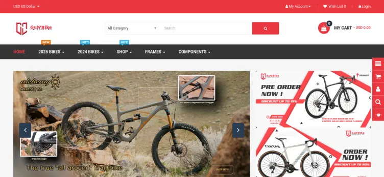 Screenshot Gun2BikeShop