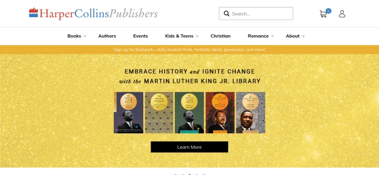 Screenshot HarperCollins