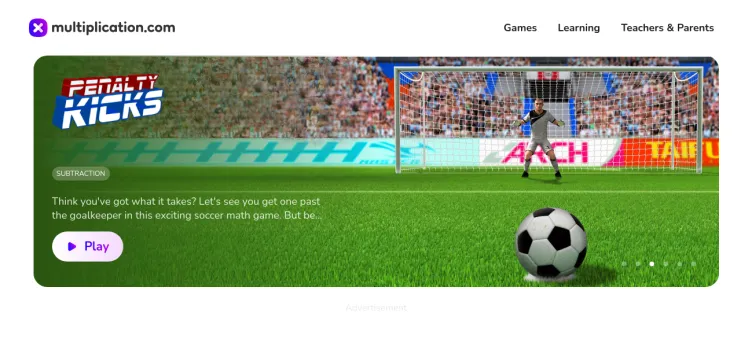 Screenshot Multiplication.com