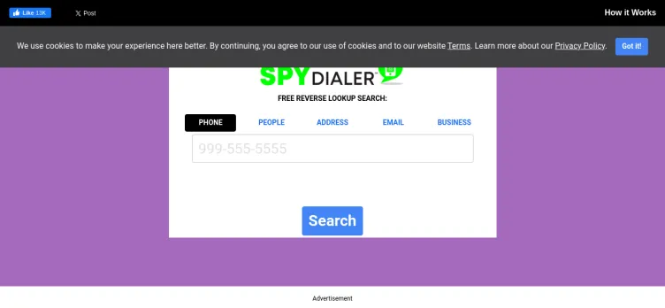 Screenshot Spy Dialer