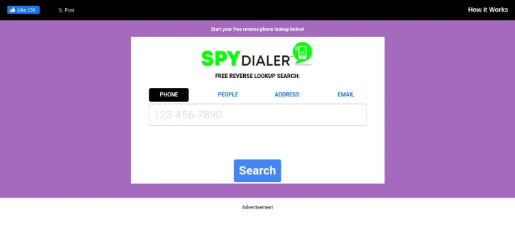 Screenshot Spy Dialer