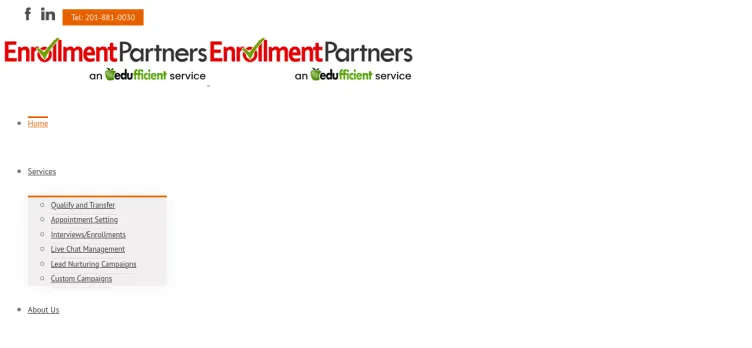 Screenshot Enrollment Partners