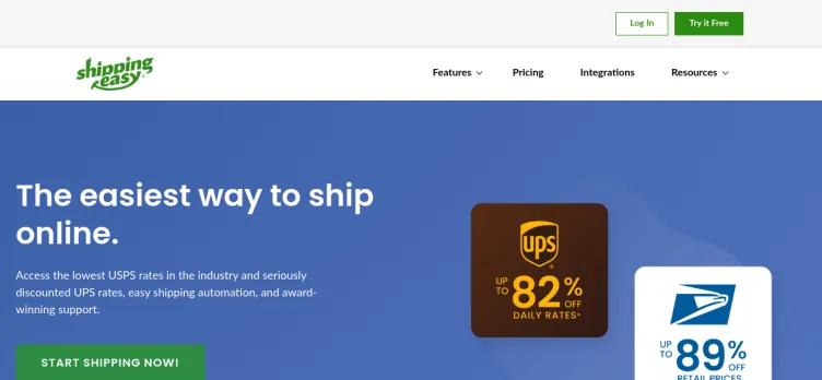 Screenshot ShippingEasy