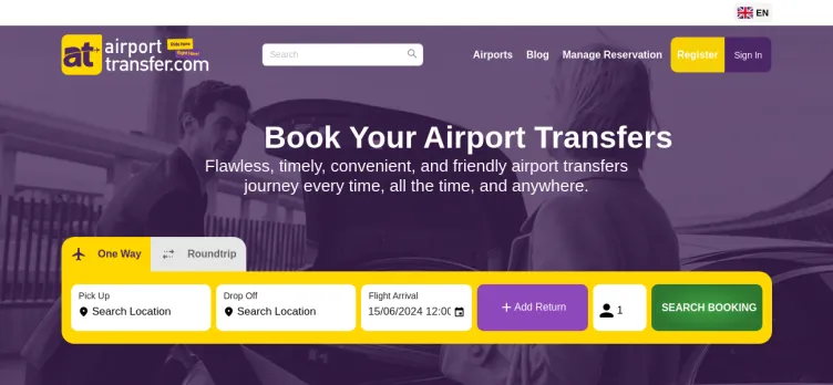 Screenshot Airport Transfer